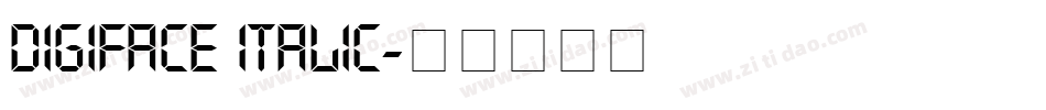 Digiface Italic字体转换